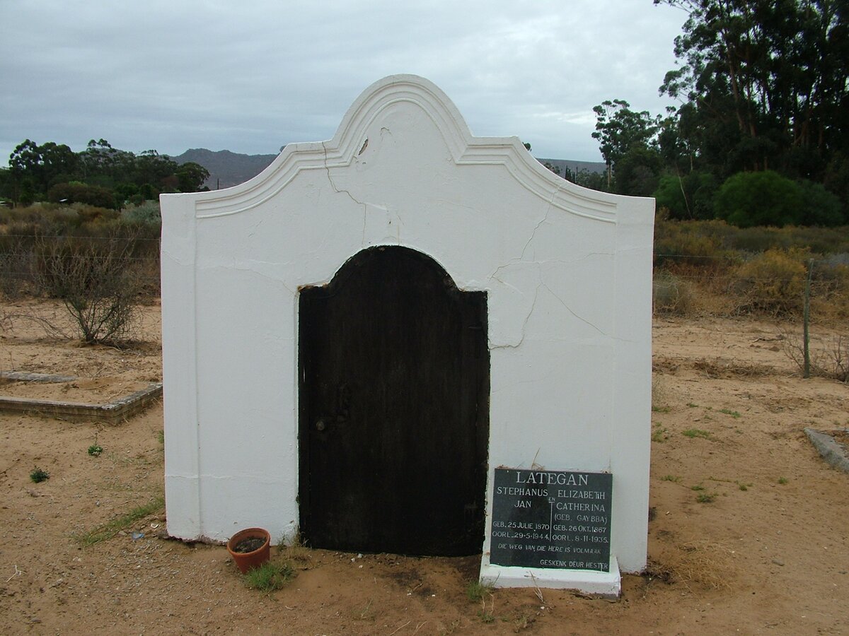 LATEGAN Stephanus Jan 1870-1944 &amp; Elizabeth Catherina GAYBBA 1867-1935 