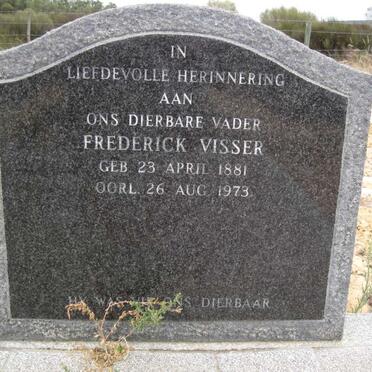 VISSER Frederick 1881-1973