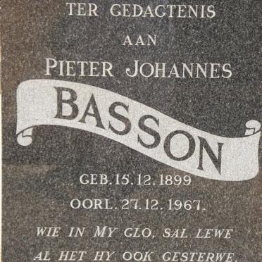 BASSON P.J. 1899-1967