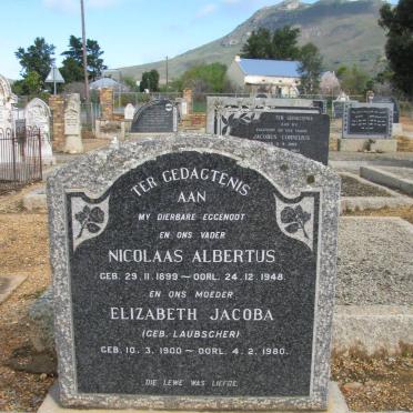 BASSON Nicolaas Albertus 1899-1948 &amp; Elizabeth Jacoba LAUBSCHER 1900-1980