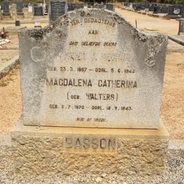 BASSON Magdalena Catherina nee WALTERS 1870-1943