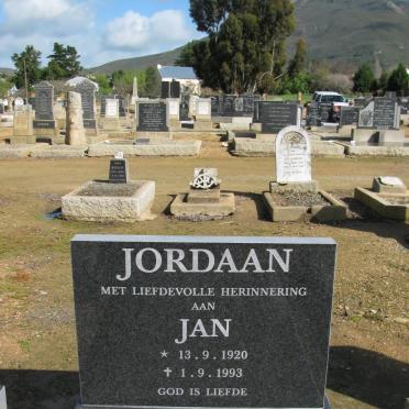 JORDAAN Jan 1920-1993
