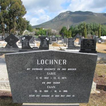 LOCHNER Faan 1901-1991 &amp; Sarie 1912-1971