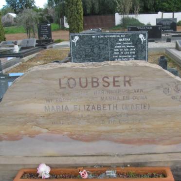LOUBSER Maria Elizabeth 1939-2002