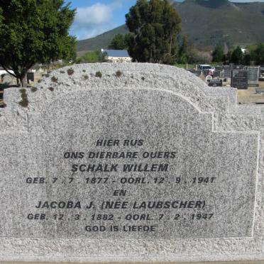 NIEKERK Schalk Willem, van 1877-1941 &amp; Jacoba J. LAUBSCHER 1882-1947 :: BAGATTA Beatrix nee VAN NIEKERK 1912-1995