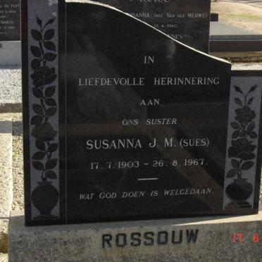 ROSSOUW Susanna J.M. 1903-1967