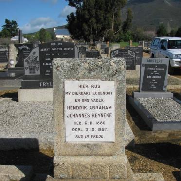 REYNEKE Hendrik Abraham Johannes 1880-1957
