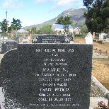 ROUX Carel Petrus, le 1884-1975 &amp; Maatje W. BASSON 1890-1957 :: Nealie LE ROUX 1916-2003