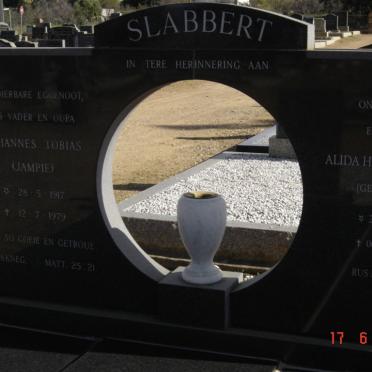 SLABBERT Johannes Tobias 1917-1979 &amp; Alida Helena Maria BRAND 1918-2000