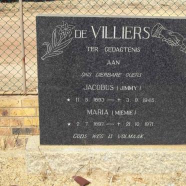 VILLIERS Jacobus, de 1893-1945 &amp; Maria 1897-1971