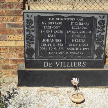 VILLIERS Izak Johannes, de 1892-1974 &amp; Cecilia Helena 1903-1996