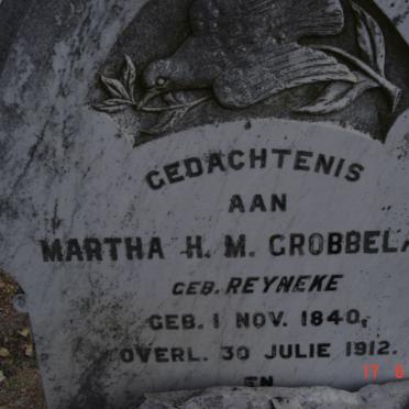 GROBBELAAR Evert W.B. 1838-1888 & Martha H.M. nee REYNEKE 1840-1912