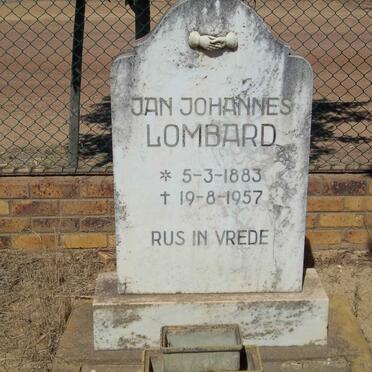 LOMBARD Jan Johannes 1883-1957