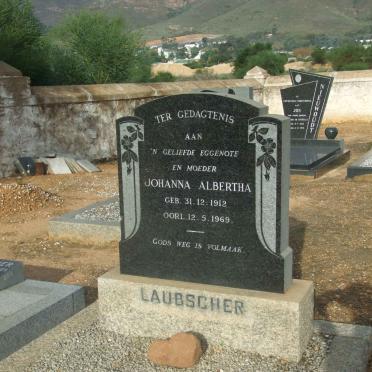 LAUBSCHER Johanna Albertha 1912-1969