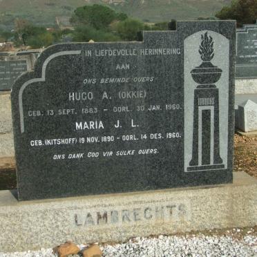 LAMBRECHTS Hugo A. 1883-1960 &amp;  Maria J.L. KITSHOFF 1890-1960