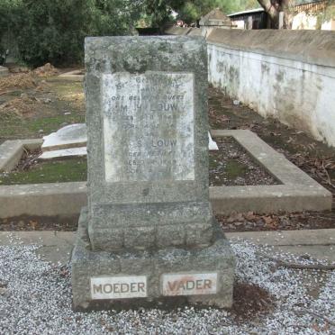 LOUW M.H. 1848-1934 &amp; A.S. RETIEF 1848-1927