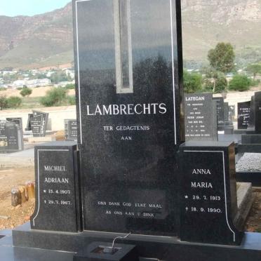 LAMBRECHTS Michiel Adriaan 1907-1967 &amp; Anna Maria 1913-1990