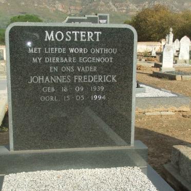 MOSTERT Johannes Frederick 1939-1994