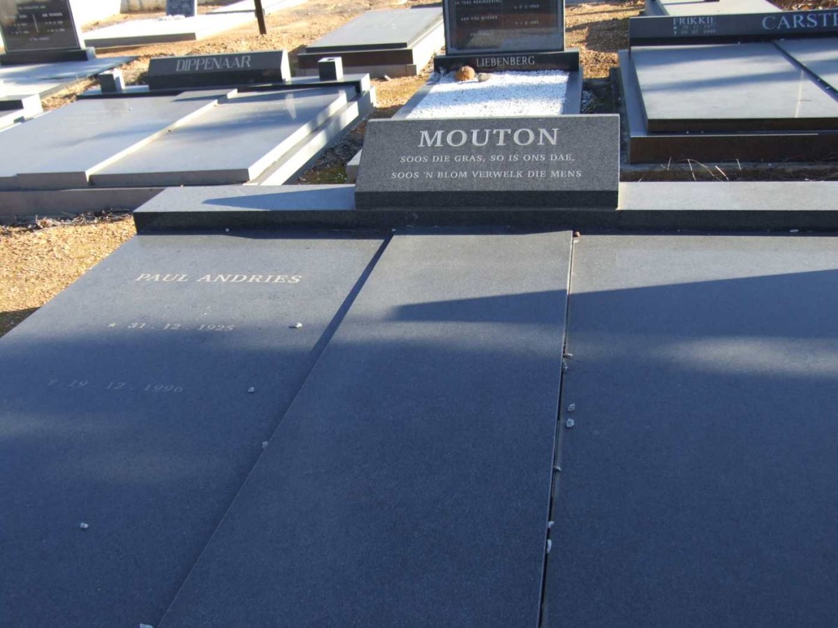 MOUTON Paul Andries 1925-199?