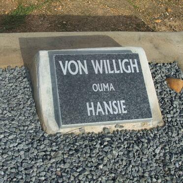 WILLIGH Hansie, von
