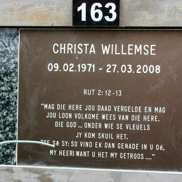 WILLEMSE Christa 1971-2008