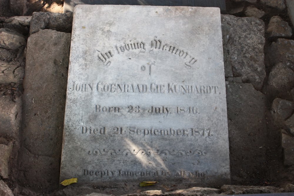 KUNHARDT John Coenraad Gie 1846-1877