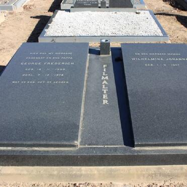 FILMALTER George Frederich 1900-1978 &amp; Wilhelmina Johanna 1907- 