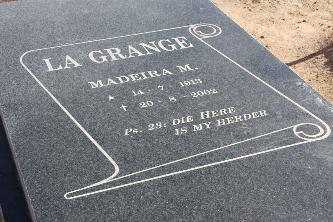 GRANGE Madeira M., la 1913-2002