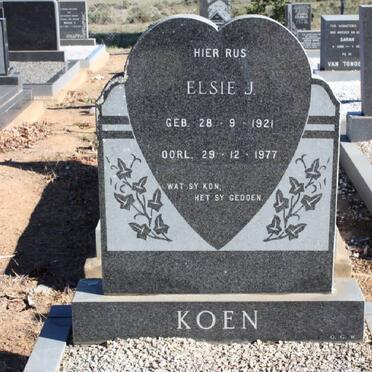 KOEN Elsie J. 1921-1977
