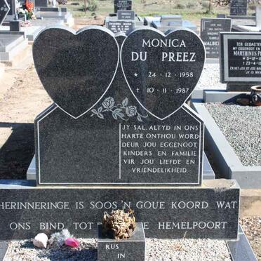 PREEZ Monica, du 1958-1987