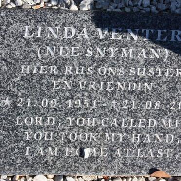 VENTER Linda nee SNYMAN 1951-2007
