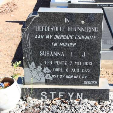 STEYN Susanna E.J. nee PENTZ 1893-1973