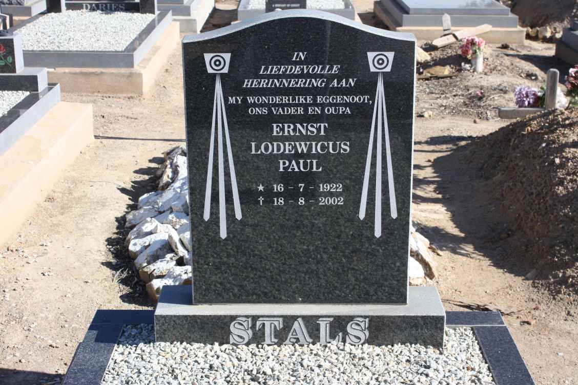 STALS Ernst Lodewicus Paul 1922-2002