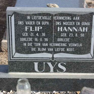 UYS Flip 1936-1996 &amp; Hannah 1950-