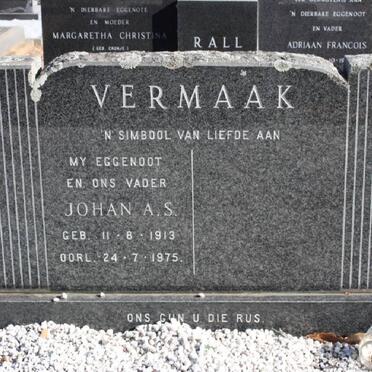 VERMAAK Johan A.S. 1913-1975