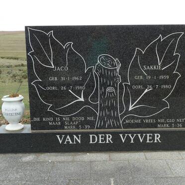 VYVER Jaco, van der 1962-1980 &amp; Sakkie 1959-1980