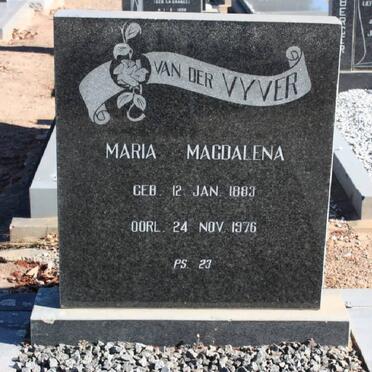 VYVER Maria Magdalena, van der 1883-1976