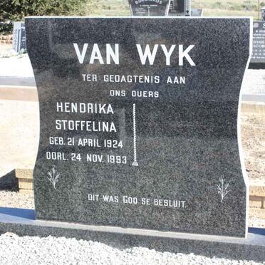 WYK Hendrika Stoffelina, van 1924-1993