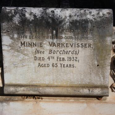 VARKEVISSER Minnie nee BORCHERDS -1932