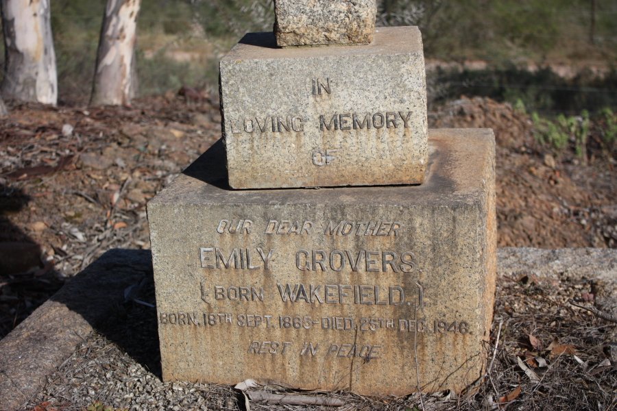GROVERS Emily nee WAKEFIELD 1856-1946