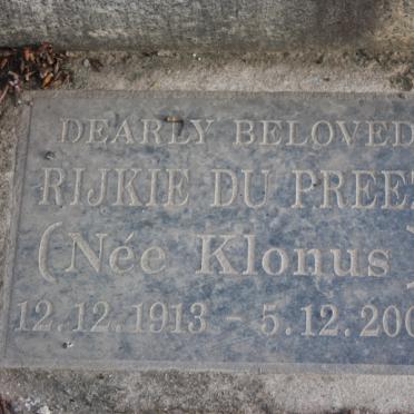 PREEZ Rijkie, du nee KLONUS 1913-200