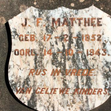 MATTHEE J.F. 1952-1943
