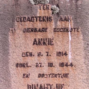 STEYN Annie 1914- 1944 :: STEYN Dinahtjie