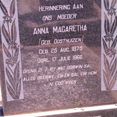 PREEZ Anna Magaretha, du neé OOSTHUIZEN 1875-1966