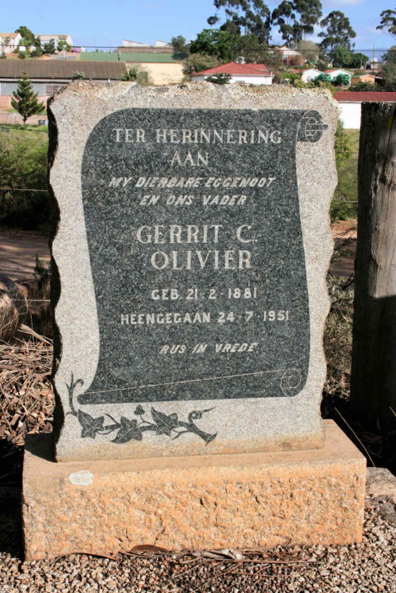OLIVIER Gerrit C. 1881-1951