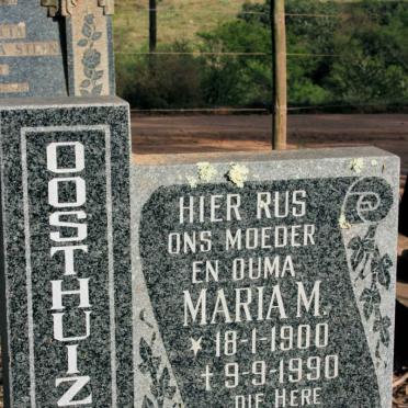 OOSTHUIZEN Maria M. 1900-1990