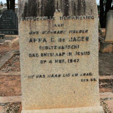 JAGER Anna C., de neé HOLTZHAUSEN -1947