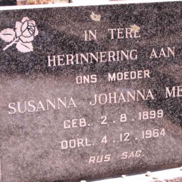 MEYER Susanna Johanna 1899-1964