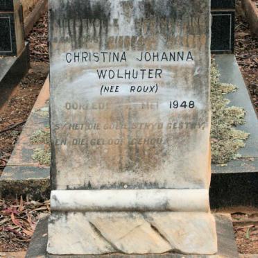 WOLHUTER Christiana Johanna -1949