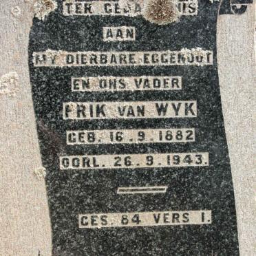 WYK Frik, van 1882-1943